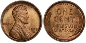 1909-S VDB Lincoln Cent obv y rev