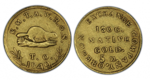 Oregon Beaver Monedas de oro 